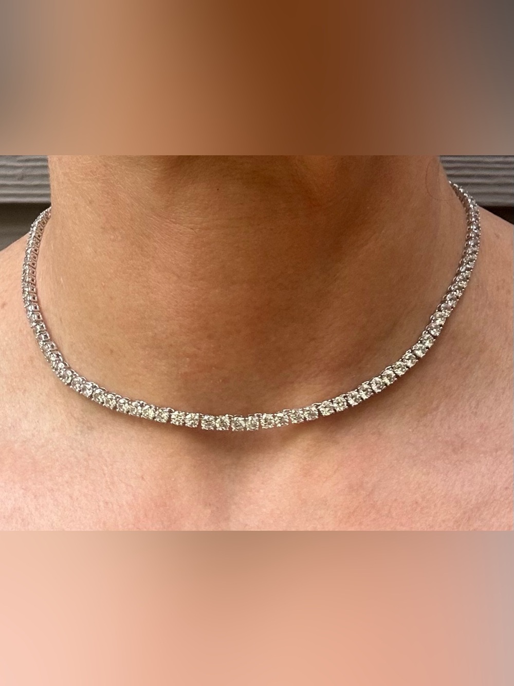 NWOT Swarovski Matrix Tennis Necklace - Picture 2 of 10